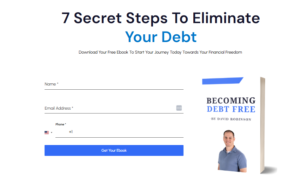 financial-coach-lead-magent with the book and contact form